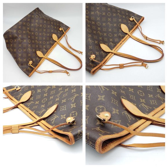 100% Authentic Louis Vuitton Neverfull MM Monogram Tote Bag - Picture 8 of 16